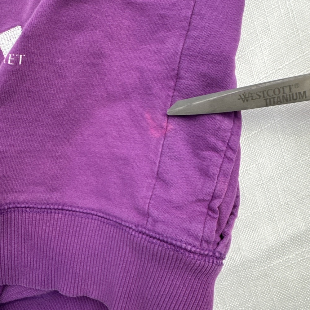 VTG Y2K Victorias Secret XS LIVE FOR PINK Crewneck Sweatshirt Dog Purple Trashed - Picture 7 of 12